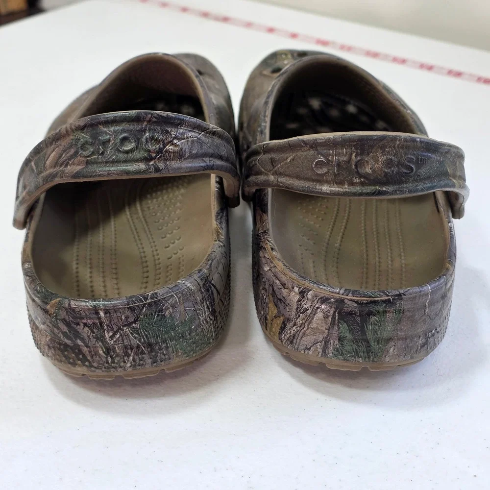 Crocs Classic Clog Realtree Xtra Camo Mens 10 Womens 12 Brown Khaki 15581